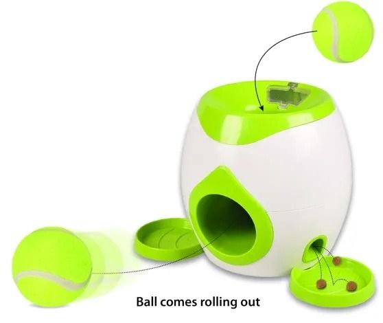 Wilson Interactive Fetch & Treat + Tennis Ball 18cm Dog Toy