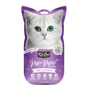 Purr Puree Plus+ Tuna & Collagen (Collagen Care) (4 x 15g sachets)