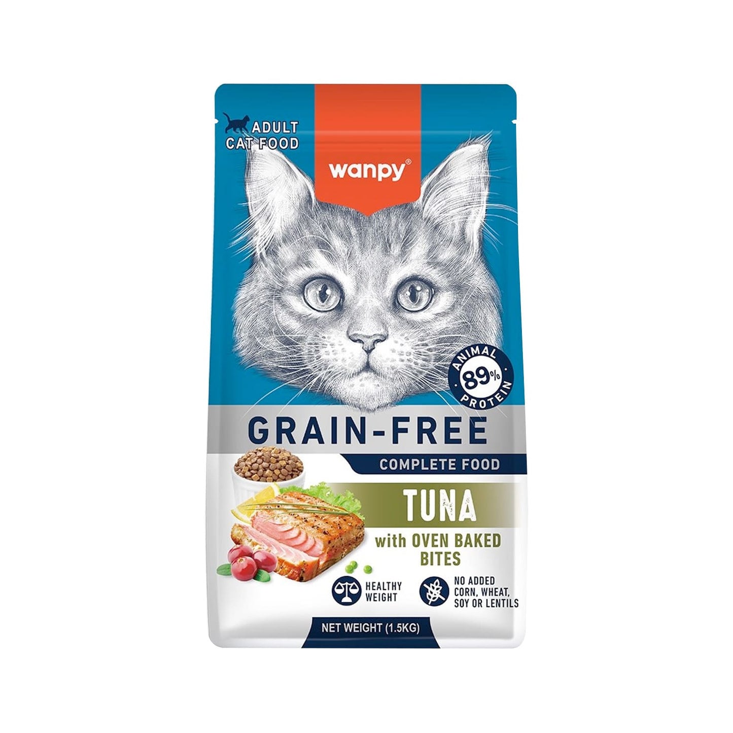 Grain Free Complete Food for Adult Cat Tuna Recipe 8kg