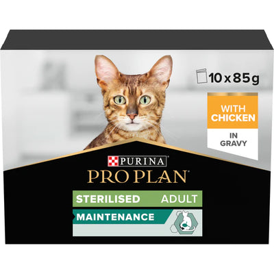 Adult Sterilised chicken in gravy 10 x 85g