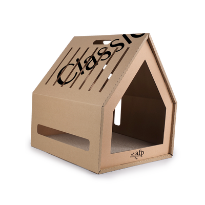 Home Sweet Home Cardboard Hideaway Scratcher