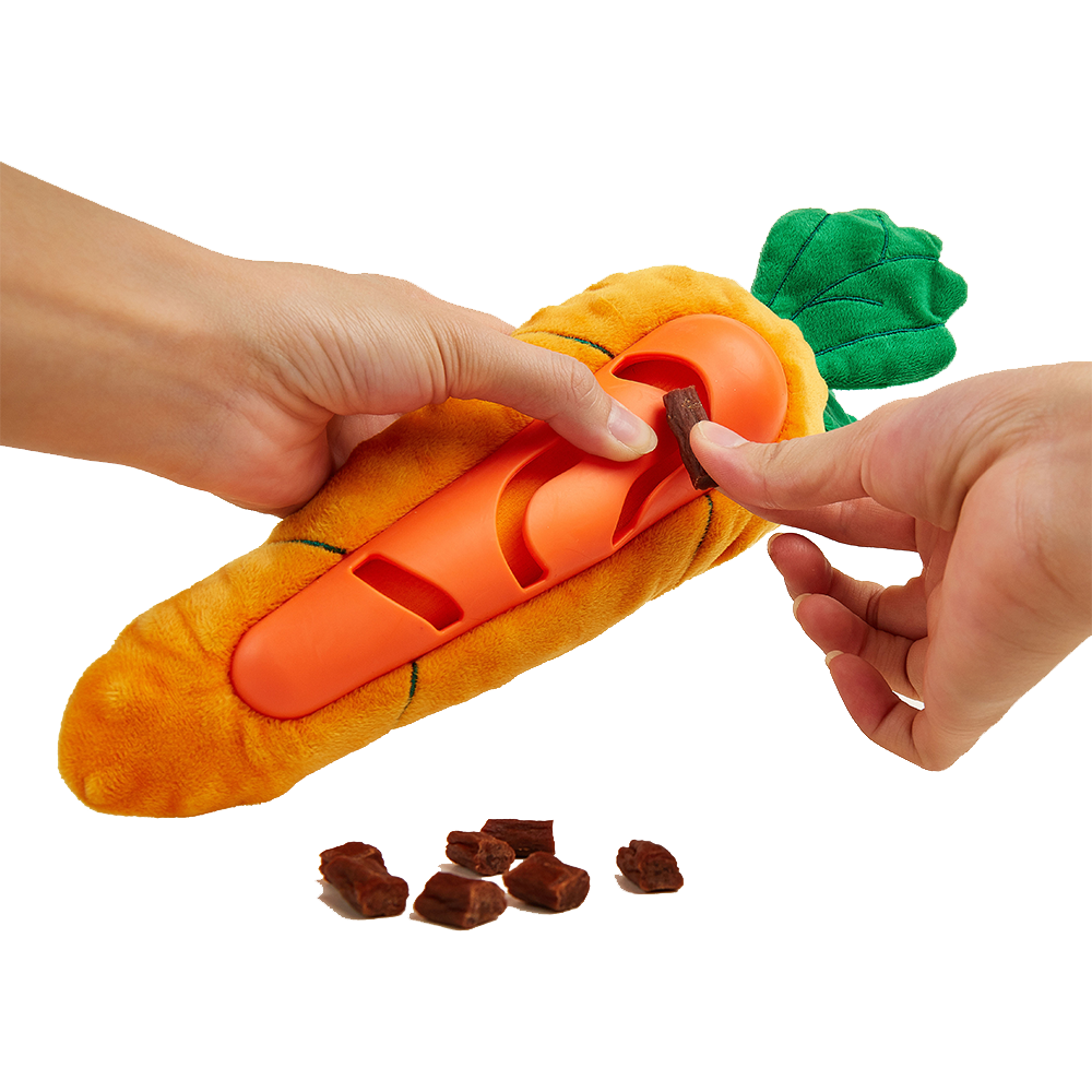 Carrot Treat Dispensing Dog Toy