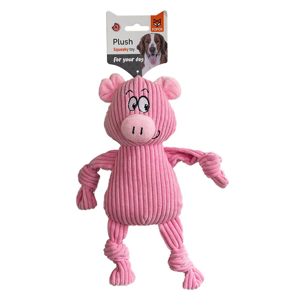 Fluffy Pig Dog Toy