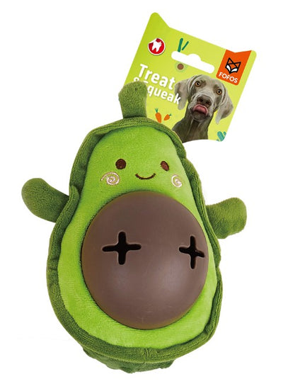 Cute Avocado Treat Dispensing Dog Toy