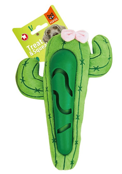 Cute Cactus Treat Dispensing Dog Toy