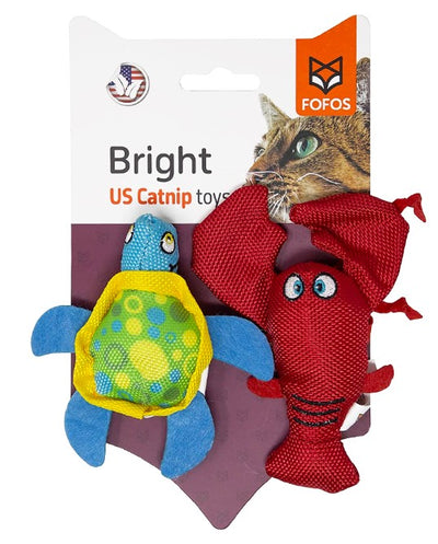 Turtle & Lobster With Catnip Cat Toy