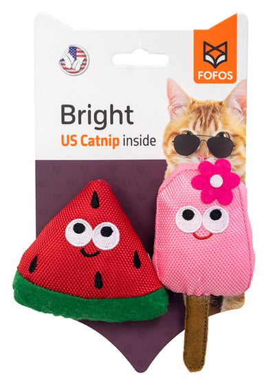 Watermelon & Popsicle With Catnip Cat Toy