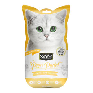 Purr Puree Chicken & Fiber (Hairball) (4 x 15g sachets)