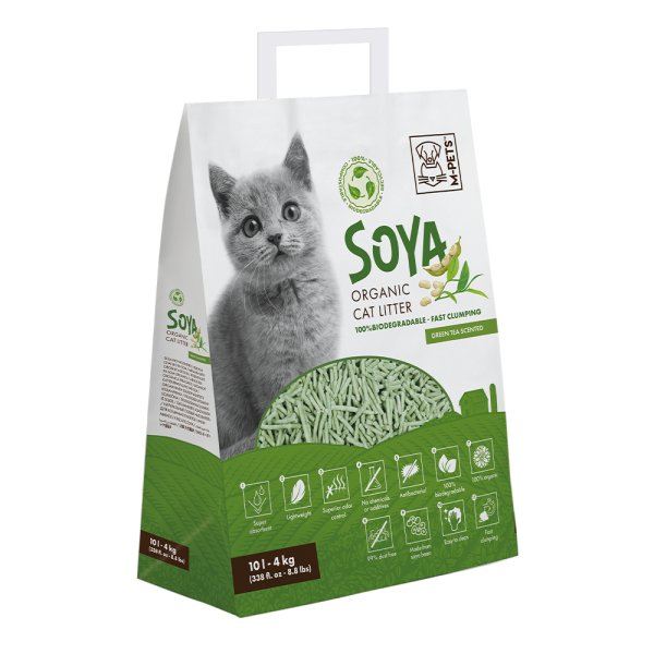 Soya Organic Cat Litter Green Tea Scented