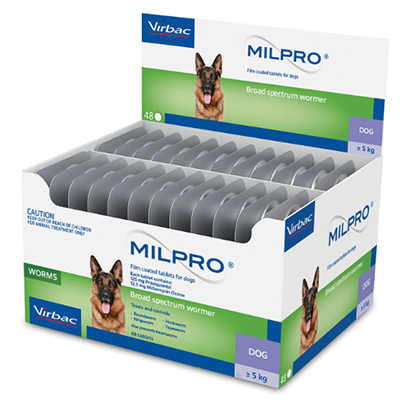 Milpro Dog Milbemycinum/Praziquantel 12.5mg/125mg (1 tablet)