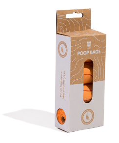 Compostable Poop Bag Refill Box (4 Rolls)