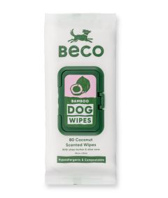 Bamboo Coconut Scented Dog Wipes 80pcs