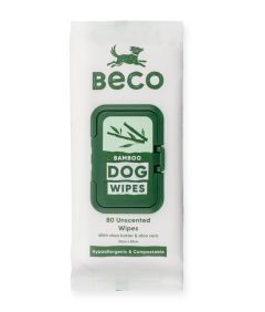 Bamboo Unscented Dog Wipes 80pcs