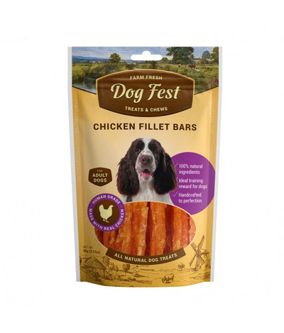 Chicken Fillet Bars For Adult Dogs - 90g
