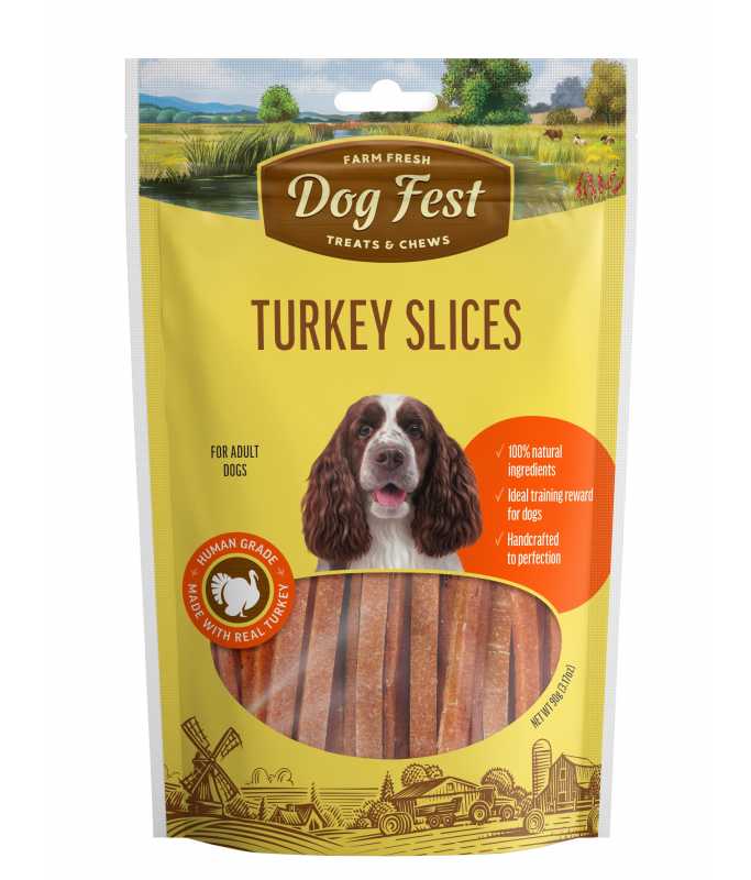 Turkey Slices For Adult Dogs 90g