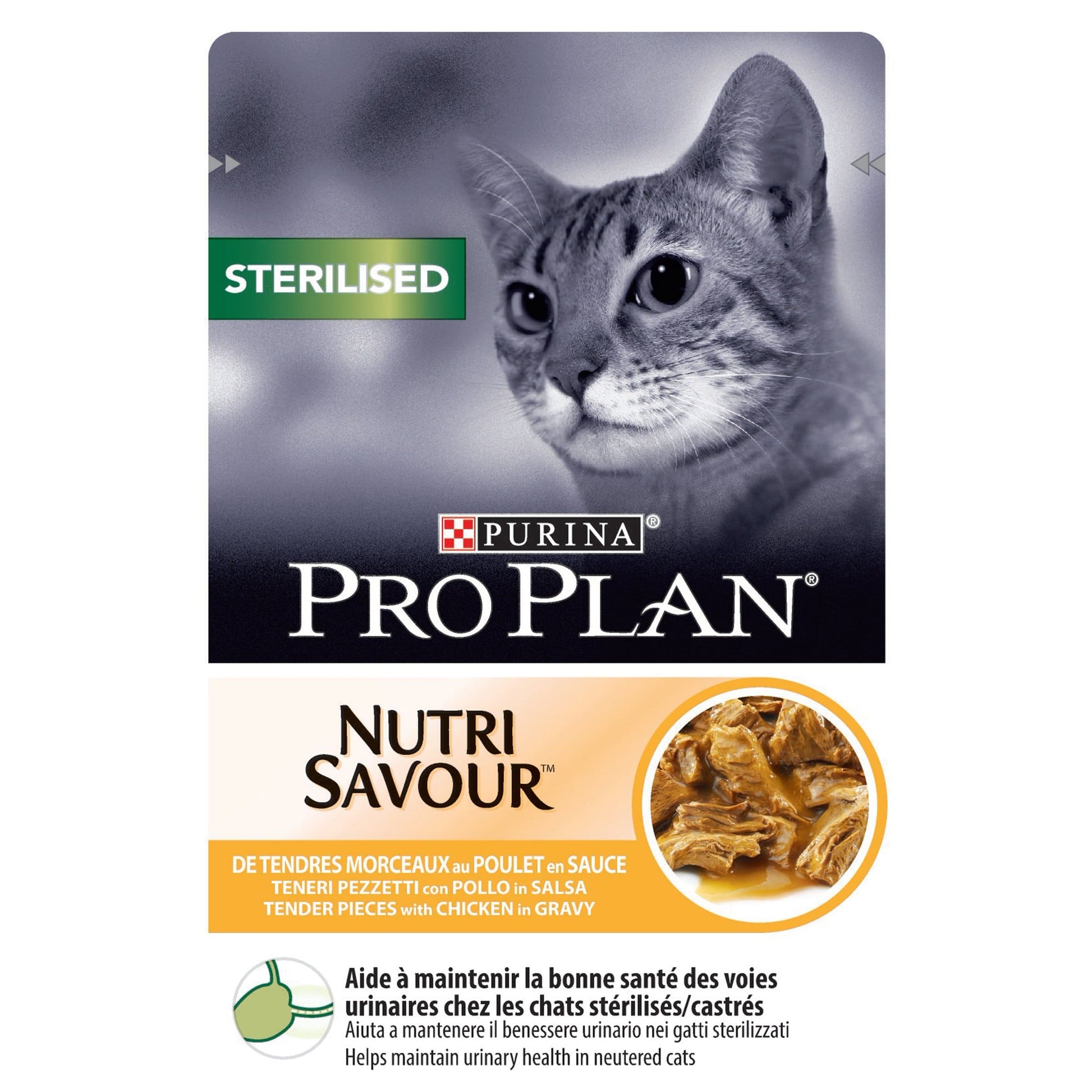 PRO PLAN Wet Sterilised Cat with Chicken 85g - My Cat and Co.