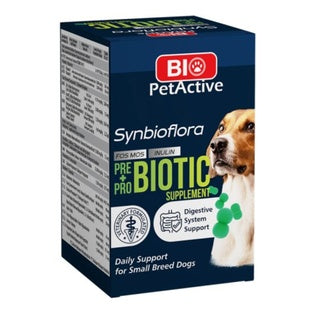 Synbioflora Pre+Probiotics for Small Breed Dogs (60 chewable tablets)