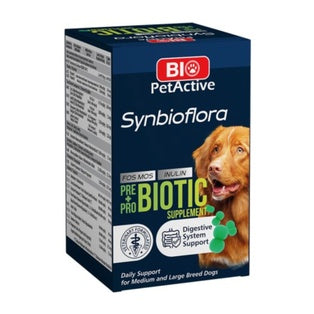 Synbioflora Pre+Probiotics for Medium & Large Breed Dogs (60 chewable tablets)