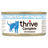 THRIVE Cat Chicken and Chicken Liver with Vegetable 75g - My Cat and Co.