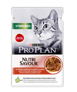 PRO PLAN Wet Sterilised Cat with Beef 85g
